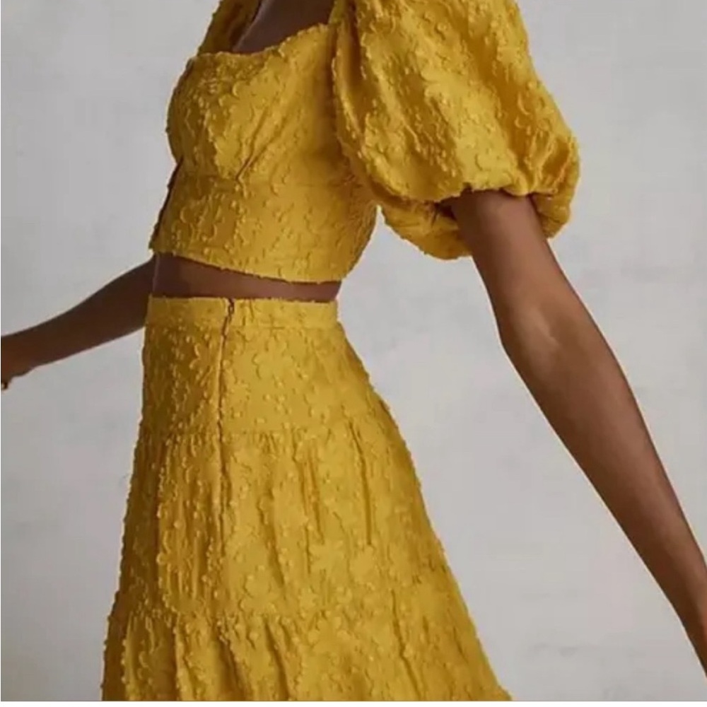 Anthroplogie set - crop top and skirt size 10
